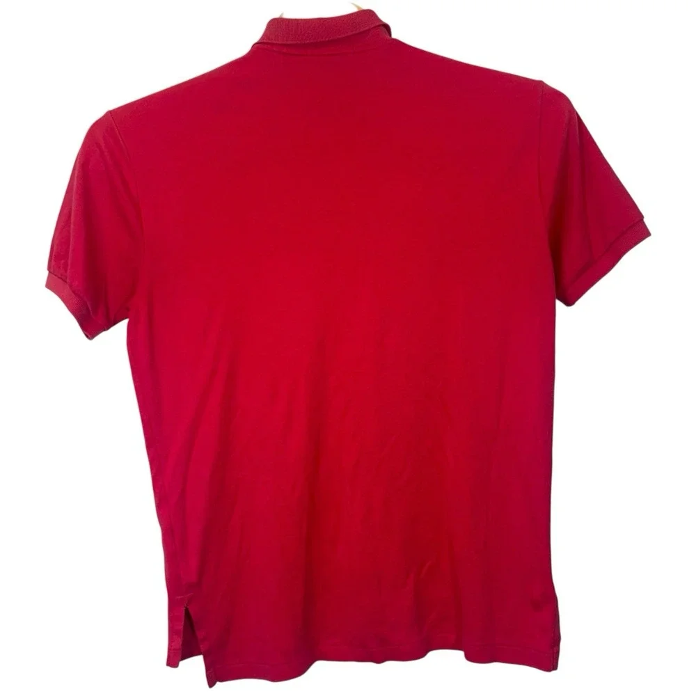 VINTAGE Polo Ralph Lauren Mens Medium Pink 100%‎ Cotton Classic Fit Polo Shirt